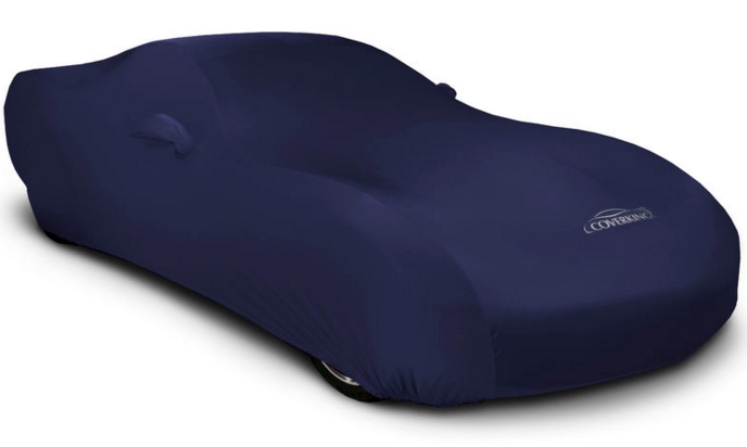 2015-2018 Ford Mustang Coverking Satin Car Cover Dark Blue
