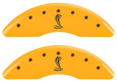 2015-2017 Ford Mustang SNAKE MGP Caliper Covers Yellow