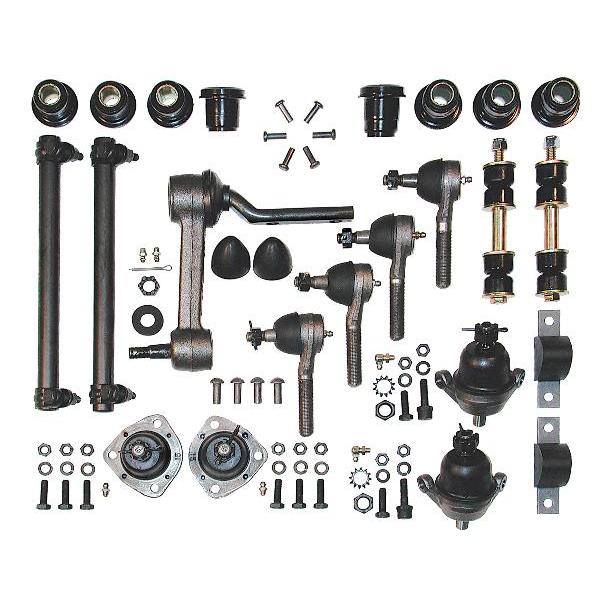 1963-1982 C2 Corvette C3 Front End Rebuild Kit Deluxe - Poly Bushings