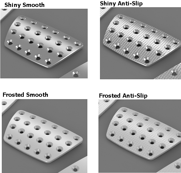 Ultimate Pedals - Available Finishes Ultimate Pedals - Available Finishes
