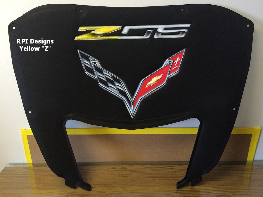 C7 Z06 Corvette Stingray Premium AirBrushed Hood Liner