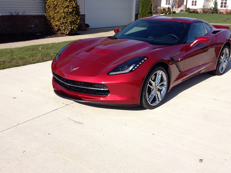 C7 Corvette stage 1 front splitter side view